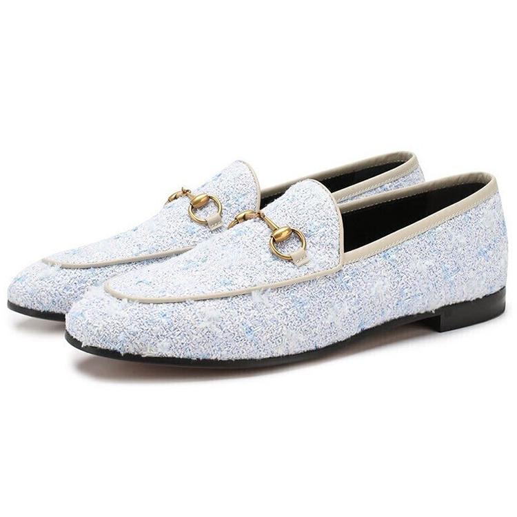 Gucci Женские балетки Jordaan небесно-голубого цвета 431467 GYV10 4590