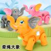Electric Rope Little Adorable Elephant Music Lights Walking Cartoon Elephant Children's Toys