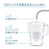 BRITA Water Filter, Jug-Style, PFOS/PFOA Removal Tested, Filtered Water Capacity: 1.75L (Total Capacity: 3.5L) [Official Japanese Product] Includes On