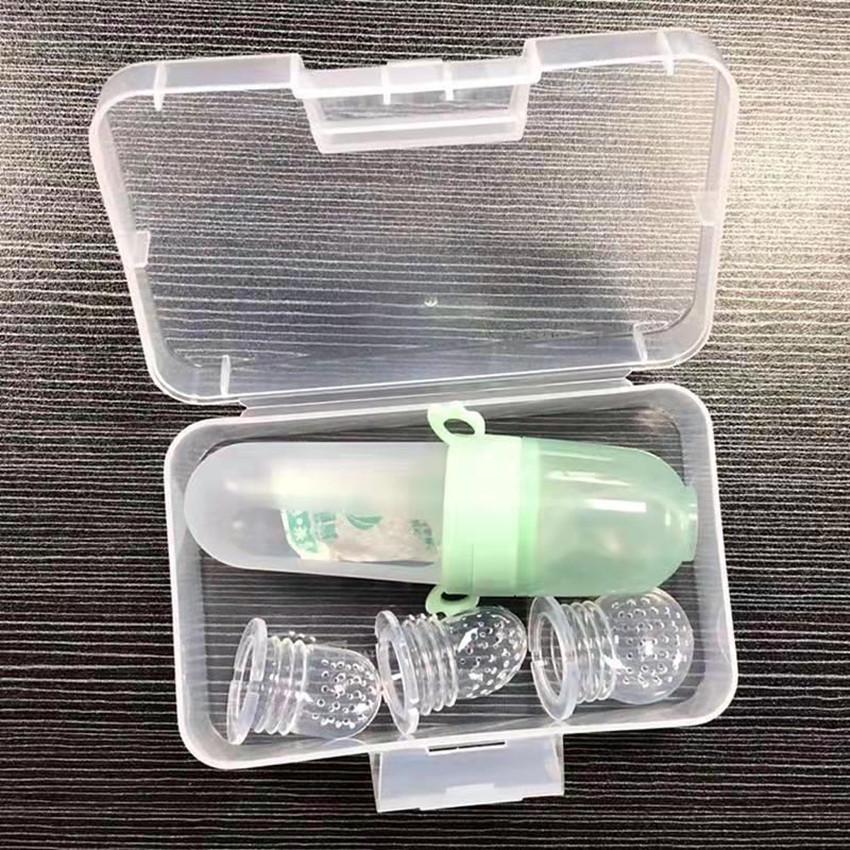 Детский ниблер для фруктов и овощей с силиконовой ложкой