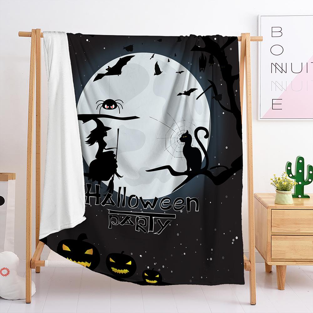 Фланелевый Хэллоуинский плед для спальни, гостиной, все сезоны