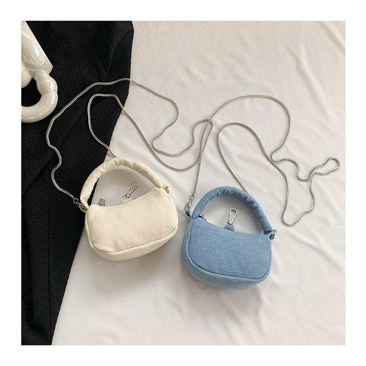 IELGY Женская простая джинсовая сумка, модная ручная сумка под мышками в нише в стиле ретро