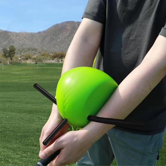 Golf Swing Trainer Hand Position Arm Posture Corrector Golf Swing Practice Connecting Ball Training Aid for Beginners