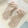 Velvet Winter Gloves Windproof Women Mittens All-Match Plush Gloves  Outdoor