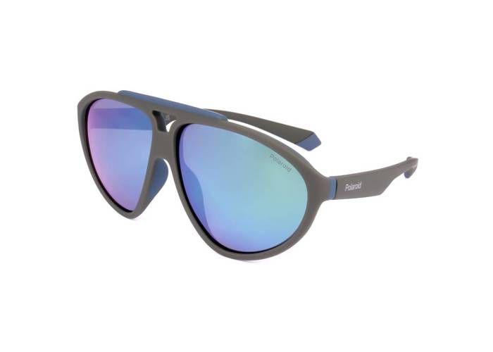 Солнцезащитные очки Polaroid PLD 2151/S МАТОВЫЙ ЗЕЛЕНЫЙ (DLD 5Z) - Авиатор - Серый - Тренд