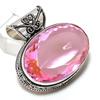 Pink Kunzite Handmade 925 Sterling Silver Jewelry Pendant 1.58" G5M05