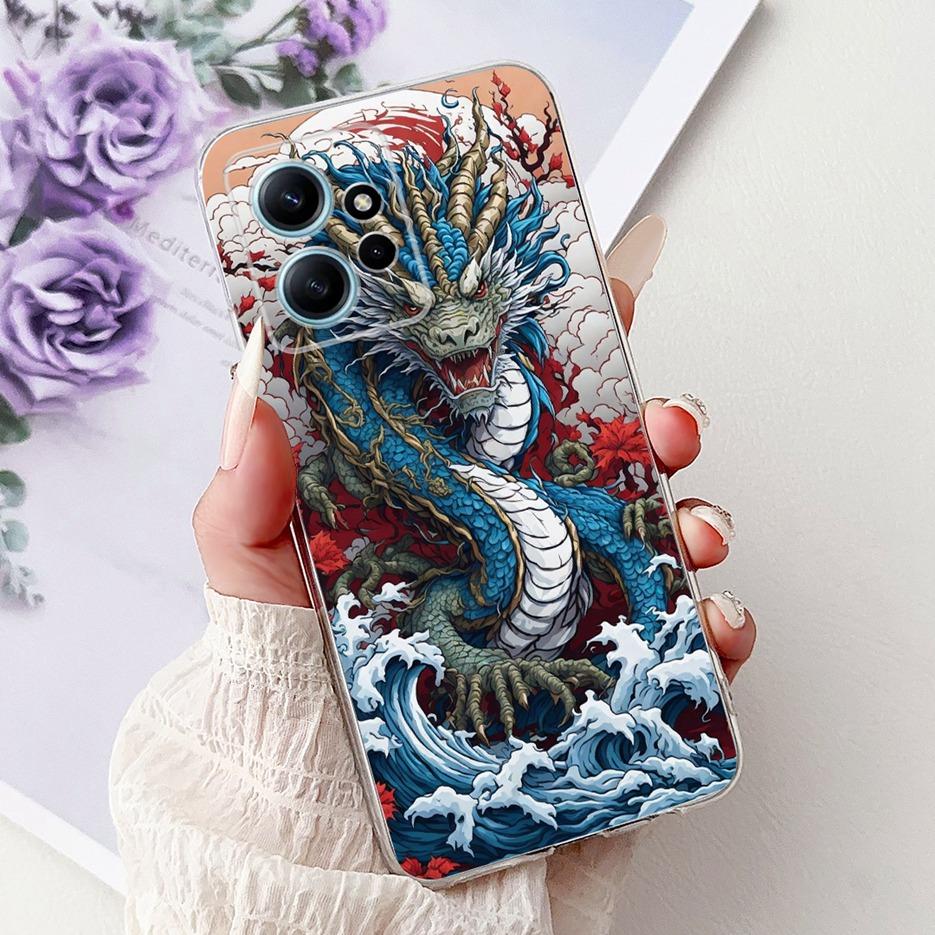 Чехол для Xiaomi Redmi Note 12 4G Красивые Цветы Расписная Крышка Мягкий Тонкий Чехол для Телефона Для Redmi Note 12 Pro Plus Note12 5G Корпус