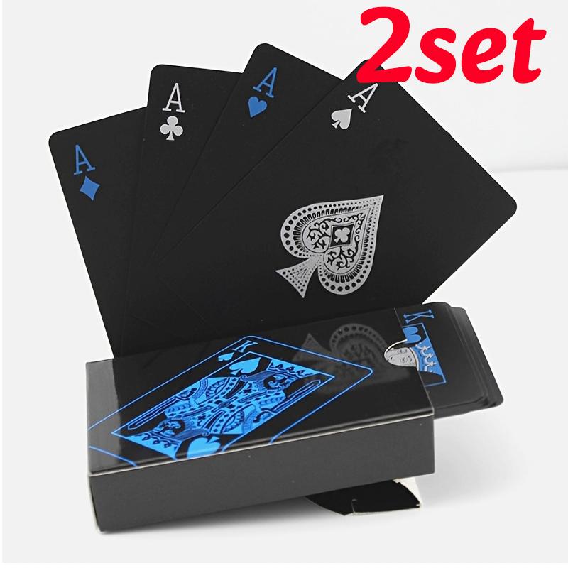 1/2Set Waterproof Plastic Poker Cards Set Creative Magic Board Game Gathering Toy Parties Family Fun Board Game Poker Cards