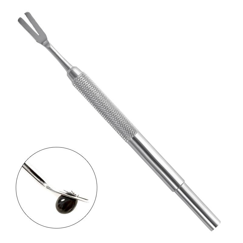 Pet Stainless Steel Tick Clip Pet Dog Tick Fork Repellent Tool Insect Remover Dog Cleaning Tool GPJYP300