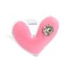[R8351] - Детское кольцо "Le Monde de Coralie" розовое. (сердце) - 14x12 мм