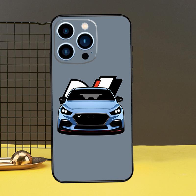 Чехол для телефона I30N Blue Cars для iPhone 13 12 14 11 15 Pro Max Plus Mini 7 8 SE 2020 2022 X XR XS Max
