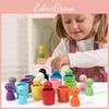 Color Classification Wooden Cups For Kids Early Education Learning Gift Toy