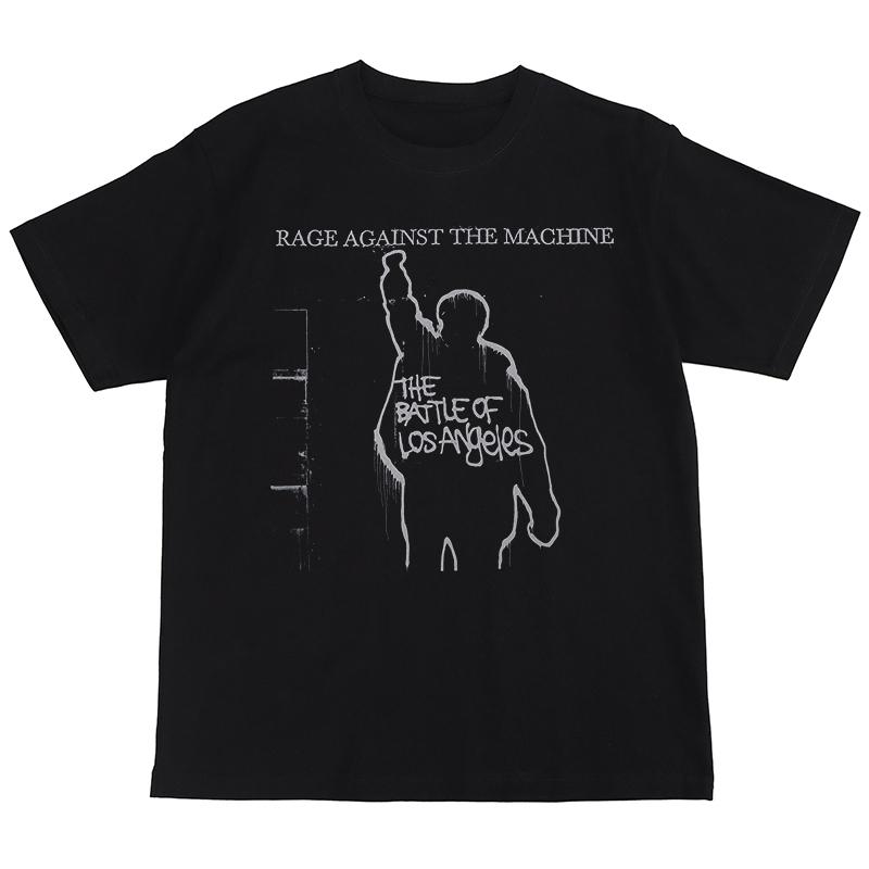 Футболка с коротким рукавом в стиле ретро «Rage Against The Machine Direct Spray American Street Hip Hop» любима поклонниками музыки