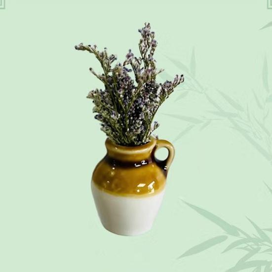 5/7/8 шт. Мини-керамическая ваза Магнит на холодильник Дом Офис Кухня Шкаф Холодильник 3D Миниатюрная ваза для цветов Горшок Магнитное украшение Орнамент