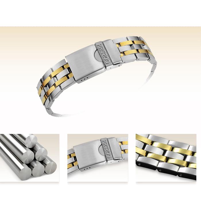 19 мм PRS200 Series T067417A T067417 Series Ремешок для часов Запчасти для часов мужская полоса Твердый браслет из нержавеющей стали ремешок для часов Ремешок для часов для T067