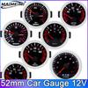 52mm Turbo Boost Gauge -1-2 Bar Car Smoke Len Pointer Kit 1-30 PSI Water Temp Oil Pressure Gauge Tachometer Universal