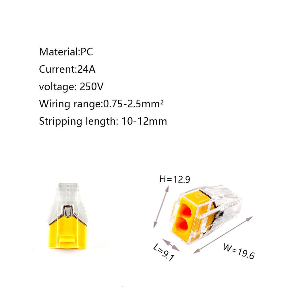 Соединители проводов PCT-102/104/108 Компактные Мини Быстрое Соединение Кабельный Коннектор Для Распределительной Коробки Проводники Вставная Клеммная Колодка