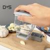 Manual Garlic Cutter Stainless Steel Blades Easy To Use Quick Garlic Preparation Hand Injury Protection Garlic Cutter