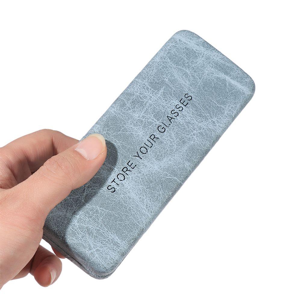 Водонепроницаемый портативный стальной кожаный футляр для очков, футляр для очков, футляр для очков, коробка для очков для чтения