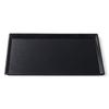 45cm Clear Stream Tray Lacquerware Made In Japan J-kitchens Long, (Tray/Tray) Black, Non-Slip, (ABS Resin),