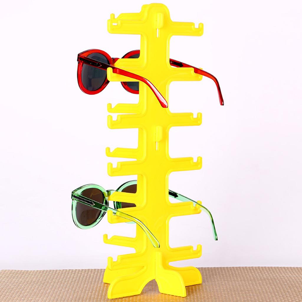 6 Pairs Sun Glasses Display Stand Rack Storage Holder Frame Display Stand Eyeglass Collections for Home or Store