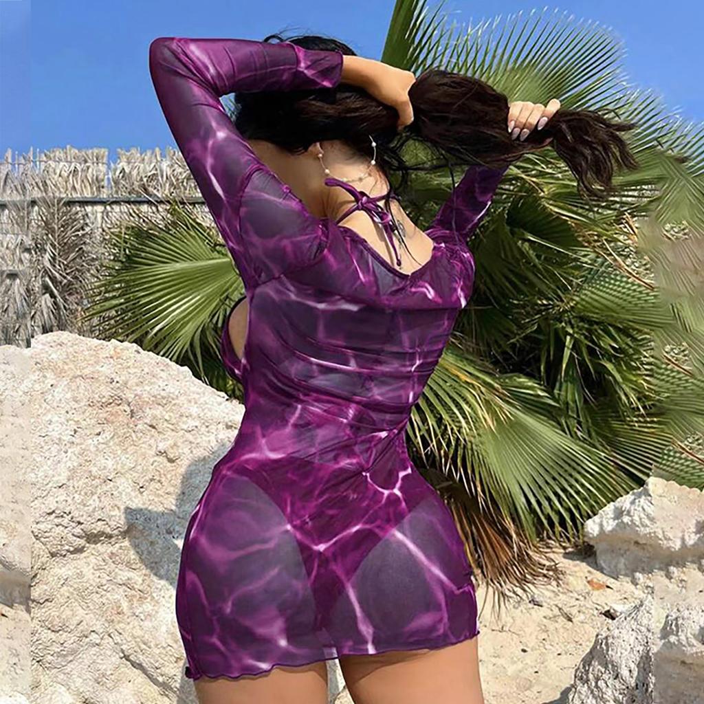 Купальник Женский 2025 Европейский И Новый 2025 Бикини Купальник для Внешней Торговли Набор из Трех Предметов Длинная Юбка Раздельный Монокини ropa de mujer