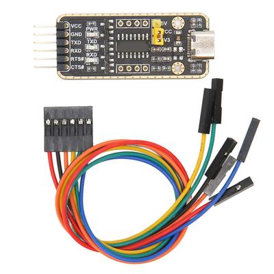Адаптер USB в UART TTL с интерфейсом Type C для чипа CH343G, защита от перенапряжения, модуль последовательного преобразователя 6PN для Win