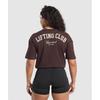 Футболка свободного кроя Lifting Club Heritage Brown B2b2n Ncnz