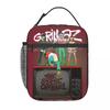 Gorillaz Музыкальная группа Готическая утепленная сумка-ланч для женщин Детей Портативные контейнеры для еды Термосумка-ланч Сумка-тоут