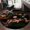 1 шт. Круглый коврик с изображением музыкальной группы Tokio Hotel, Нескользящий коврик под стул, Декор для дома, Круглый ковер, Идеально подходит для офиса, спальни, гостиной, Рождественский подарок