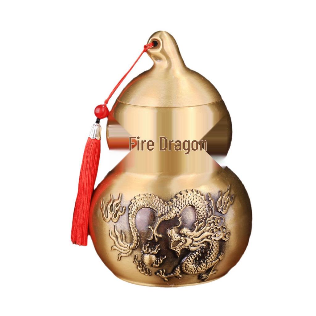 Рельефный огнестойкий тыквенный сосуд-бутылка в виде дракона, украшение для кухонного угла на северо-западе