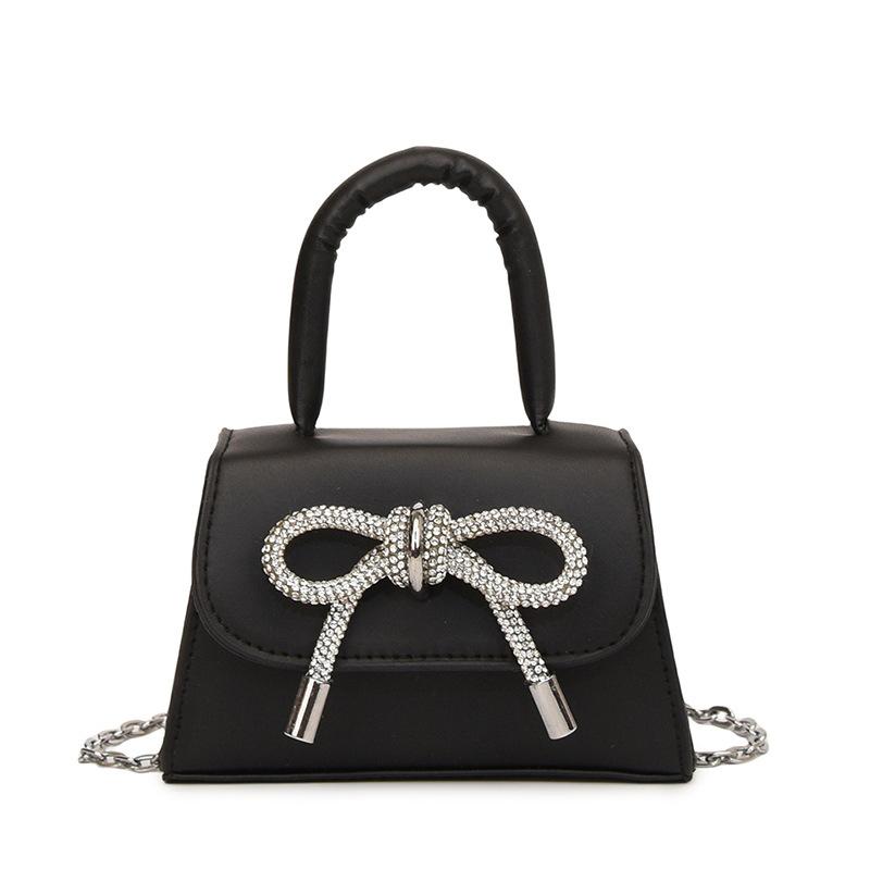 Женская модная маленькая сумка с бантом, новинка весны 2024, универсальная сумка через плечо