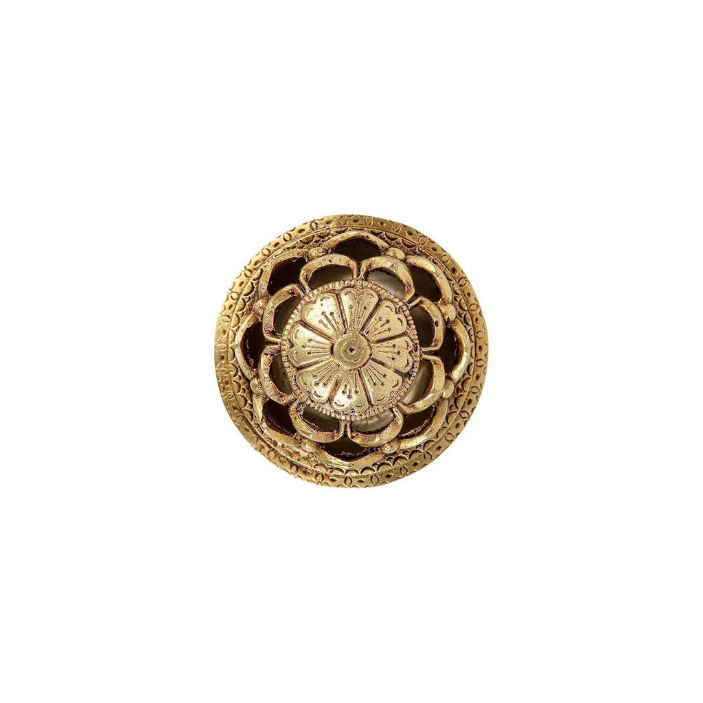 Brass Antique Design Dhoop Dani Pot | Loban Burner |Bakhoor Holder | Dhoop Batti Stand | Pooja Items | Incense Holder Burner