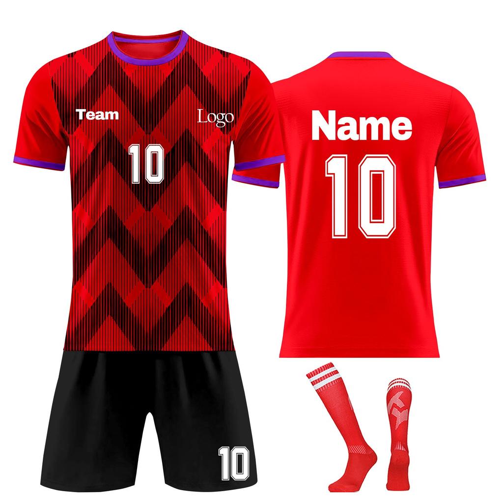 Personalised Shirts Kit Mens Girls With Name Number Custom Football Jerseys For Boys Training Suit