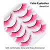 5Pairs Cosplay Party Fox Cat Eye Eyelashes Masquerade Eyelash Extension Colorful False Eyelashes
