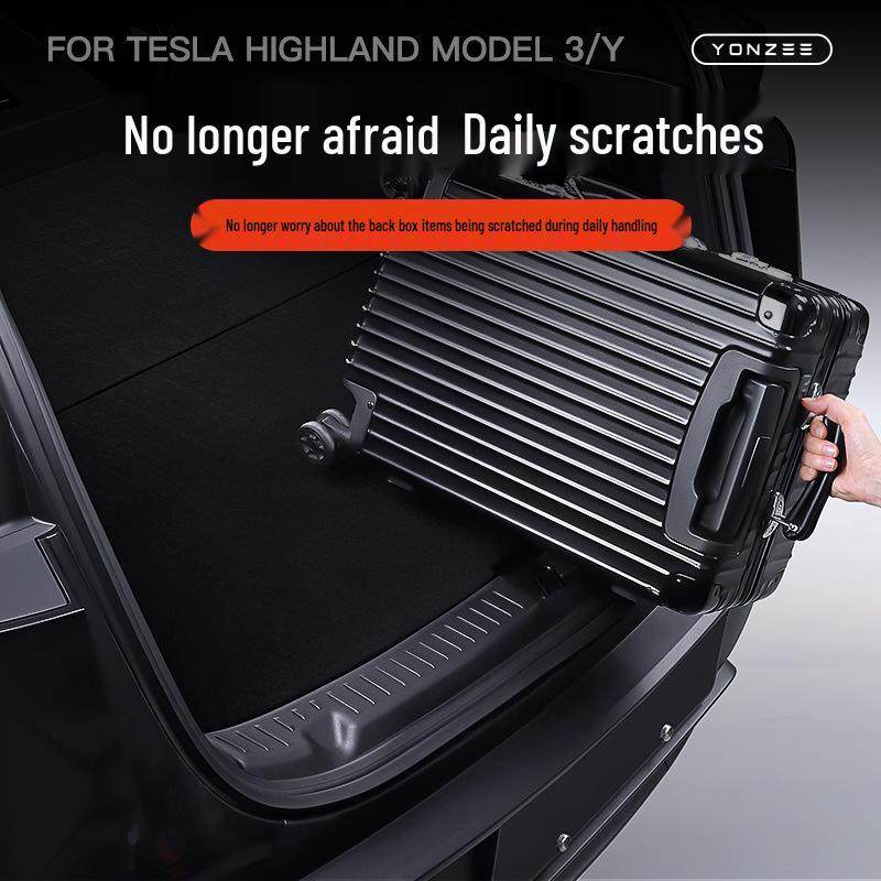 Защитная накладка на порог багажника и накладка на крышку багажника для Tesla Model 3/Y/YL