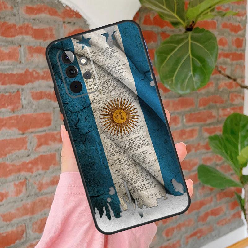 Чехол для телефона Флаг Аргентины Для Samsung Galaxy A54 A34 A14 A55 A35 A25 A15 A52 A32 A12 A51 A71 A13 A33 A53