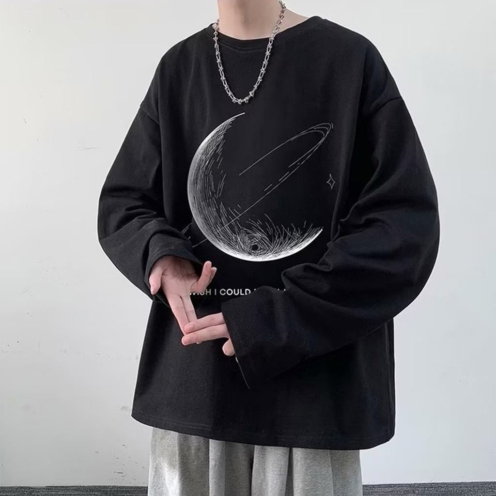 Mens Oversized Fleece Sweatshirts Long Sleeve Sweaters Pullover Fall Outfits