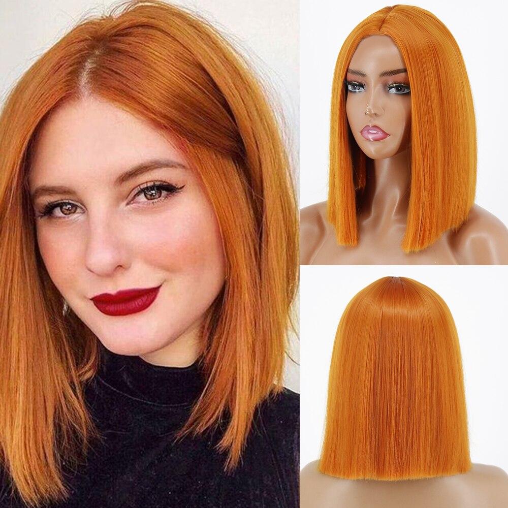 XINRAN Короткий прямой черный парик длиной до плеч для женщин, Хэллоуин, косплей, термостойкое синтетическое волокно, модные парики в стиле Лолиты