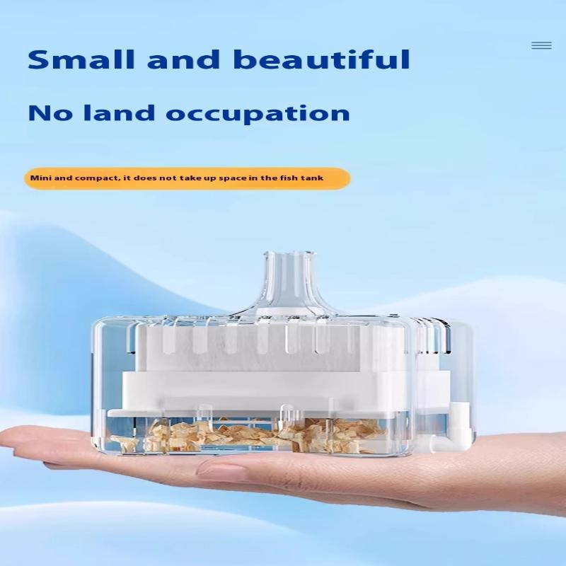 Мини Аквариумный Фильтр Аэратор 2-в-1 Пневматический Фильтр Аквариум Камень для Аэрации Кислородный Насос Очистка Воды Аквариумные Аксессуары