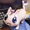 Game NEEDY GIRL OVERDOSE KAnge Ame Rain Cosplay Doll Kawaii Pink P Cat Plush Stuffed Dolls Ornament Accessories Prop Gift