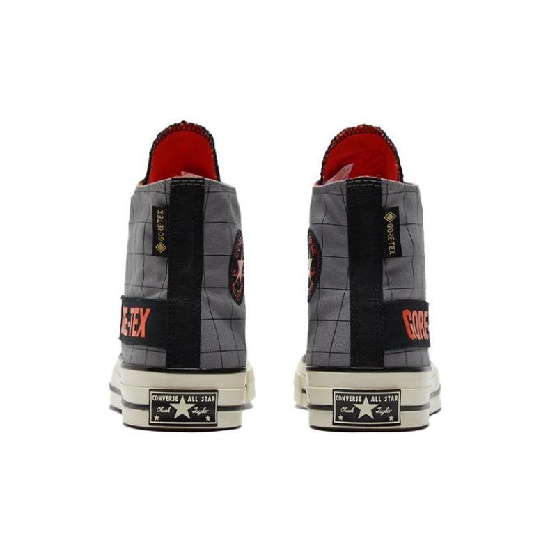 Converse Кеды Chuck Taylor 1970-х Унисекс Высокие Канвасовые Модные Удобные Ударопрочные Серые Черные 171444C
