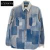 RRL Limited Edition Blue X Indigo Patchwork Denim Sashiko Shirt Tops M IndigoUsed