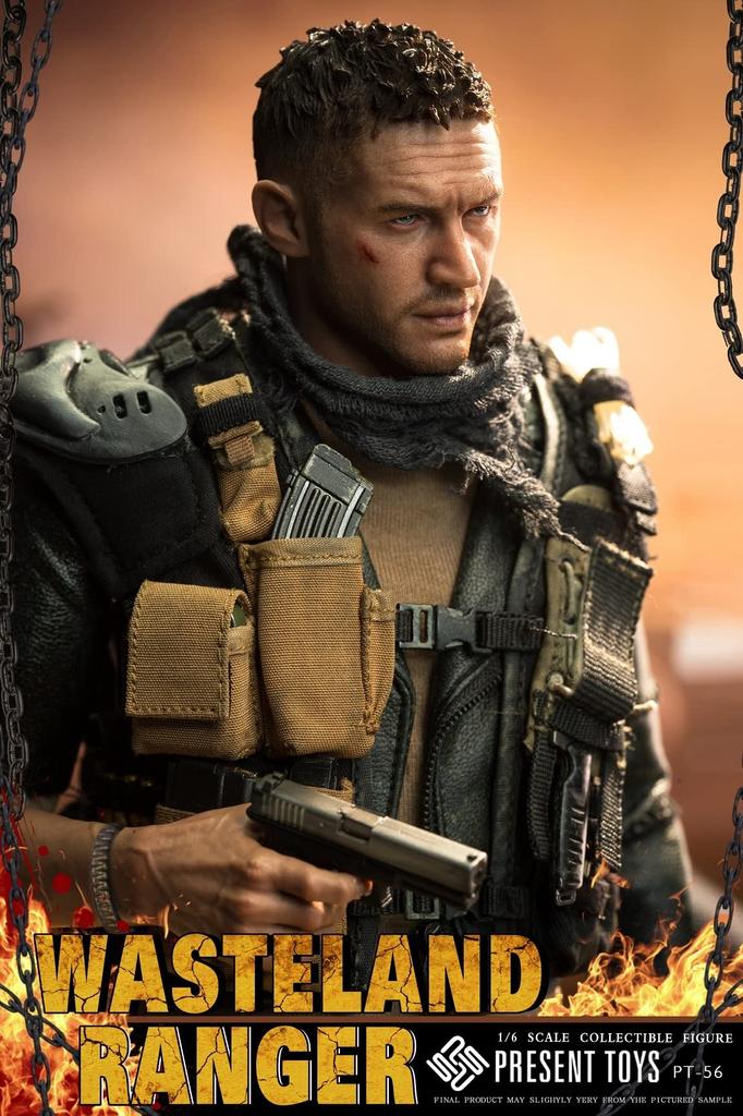 Tbmodel PRESENT TOYS Scale Action Movie WASTELAND and Outfit 1/6 Figure, Male, Character, RANGER, Body, Head, Set, PT-sp56