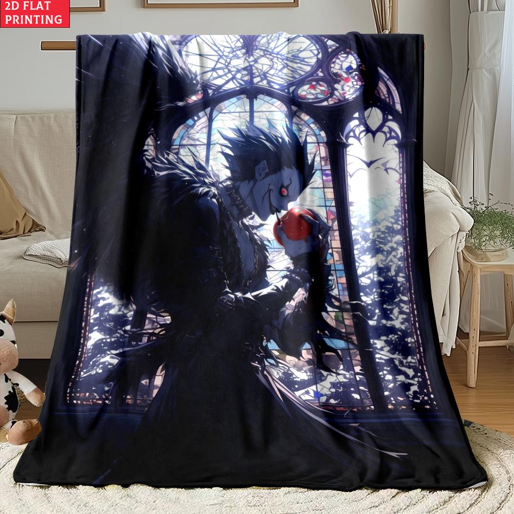 Anime Yagami with Chains Print thin Flannel Blanket for Living Room,Sofas Blankets,Lunch Break,blankets fluffy blanket