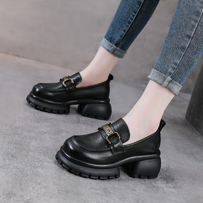 Модные женские кроссовки, кожаные мокасины на платформе, повседневная спортивная обувь, женская обувь для ходьбы