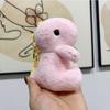 Cute Cartoon Dinosaur Plush Key Holder Fluffy Stuffed Animal Keyring Pendant