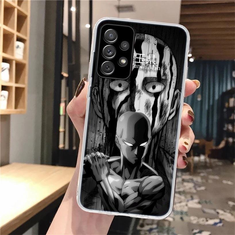 Мягкий чехол для телефона One P-Punch-Man Saitama King для Samsung Galaxy A52 A42 A32 A12 A22 A51 A50S A30S A20S A10S A71 A41 A31 A21S A40