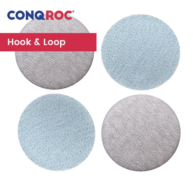 50mm(2-Inch) Sanding Discs White Fused Alumina Hook and Loop Dry Sanding Papers 200-Piece Grit 60~1200