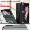 Чехол для Samsung Fold3: Полное покрытие Anti-Fall с креативным шарниром, гнездом для ручки и магнитной защитой центральной оси